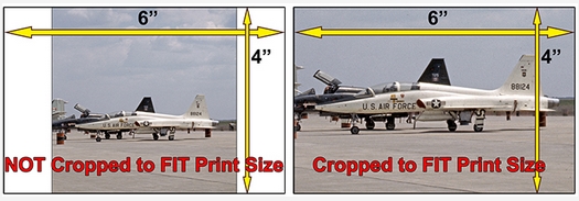 Cropping comparison